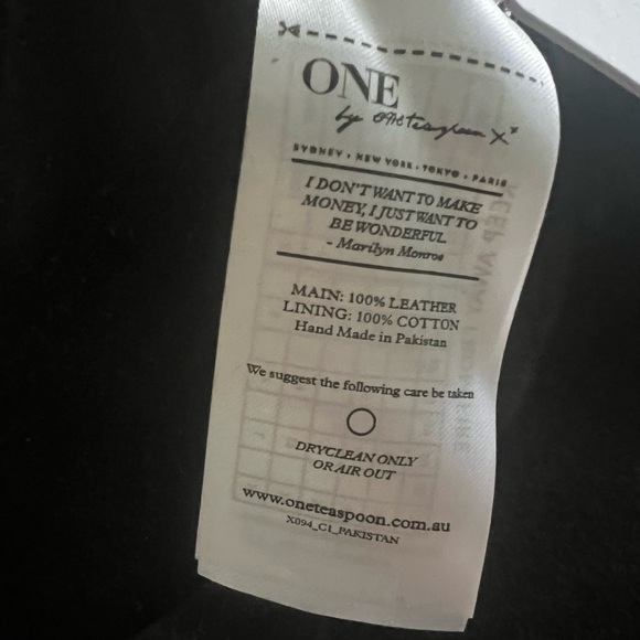 ONE teaspoon Women's Black Leather hat - Picture 5 of 10